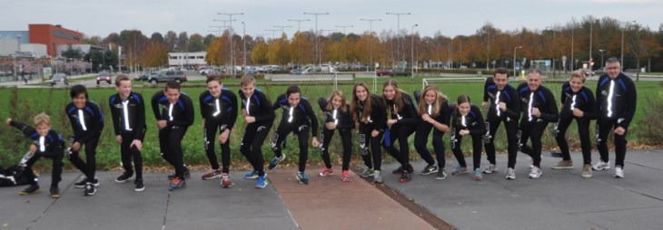 De schaatsploeg van “De Vennen”  in het seizoen 2014/2015