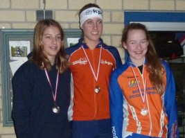 Sanne van Duijnhoven (links), tweede bij de meisjes C