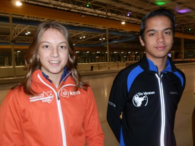 De gepromoveerden: Sanne van Duijnhoven en Julian Haans
