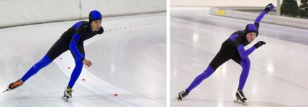 Julian Haans (links) en Martijn Weber, PR's op 1500 meter (foto's Wouter Groenen resp. Henk Haans)