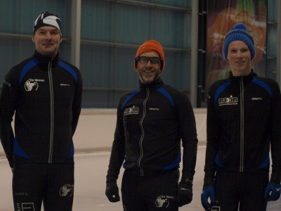 De gepromoveerden v.l.n.r. Henrie van der Linden, Marco van Duijnhoven en Martijn Weber